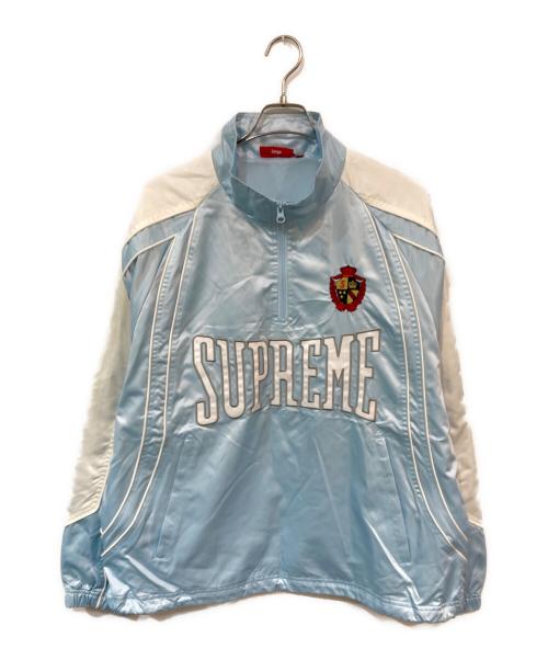 SUPREME（シュプリーム）SUPREME (シュプリーム) Satin Piping Pullover/サテン パイピング プルオーバー スカイブルー サイズ:SIZE Lの古着・服飾アイテム