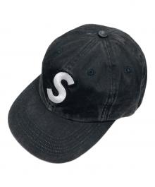 SUPREME（シュプリーム）の古着「Pigment Coated 2-Tone S Logo 6Panel Cap/ピグメント コーテッド ツートーン Sロゴ 6パネル キャップ」｜ブラック