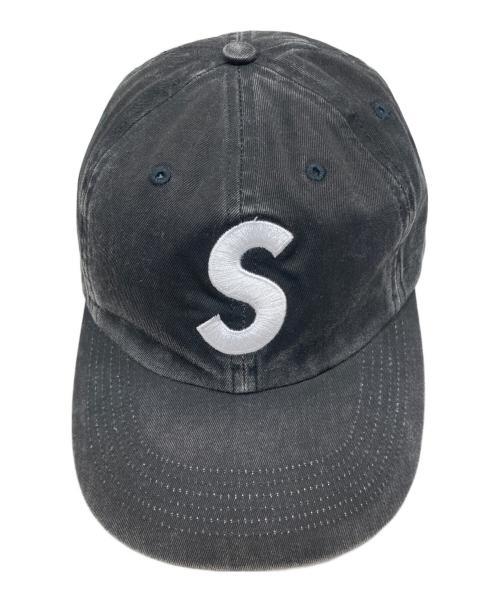 SUPREME（シュプリーム）Supreme (シュプリーム) Pigment Coated 2-Tone S Logo 6Panel Cap/ピグメント コーテッド ツートーン Sロゴ 6パネル キャップ ブラックの古着・服飾アイテム