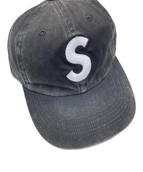 SUPREME（シュプリーム）Supreme (シュプリーム) Pigment Coated 2-Tone S Logo 6Panel Cap/ピグメント コーテッド ツートーン Sロゴ 6パネル キャップ ブラックの古着・服飾アイテム