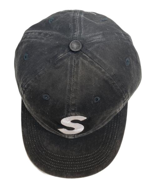 SUPREME（シュプリーム）Supreme (シュプリーム) Pigment Coated 2-Tone S Logo 6Panel Cap/ピグメント コーテッド ツートーン Sロゴ 6パネル キャップ ブラックの古着・服飾アイテム