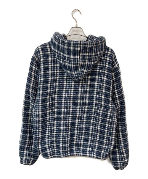 stussy（ステューシー）stussy (ステューシー) flannel work jacket/フランネル ワーク ジャケット ブルー サイズ:SIZE Lの古着・服飾アイテム