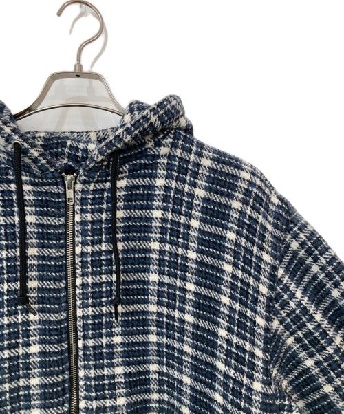 stussy（ステューシー）stussy (ステューシー) flannel work jacket/フランネル ワーク ジャケット ブルー サイズ:SIZE Lの古着・服飾アイテム
