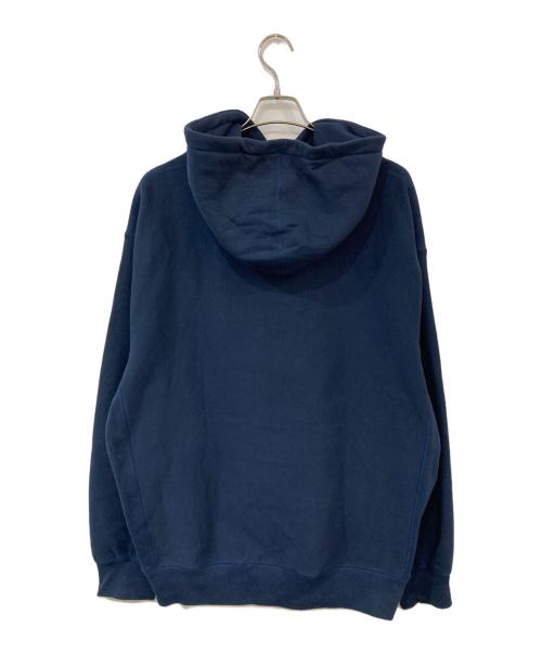 SUPREME（シュプリーム）SUPREME (シュプリーム) RAISED script hooded sweatshirt/レイズド スクリプト フーデッド スウェットシャツ ネイビー サイズ:SIZE XLの古着・服飾アイテム