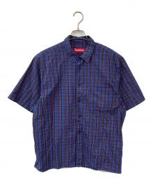 SUPREME（シュプリーム）の古着「Mini plaid shirt/ミニ プレイド シャツ」｜パープル×ブルー