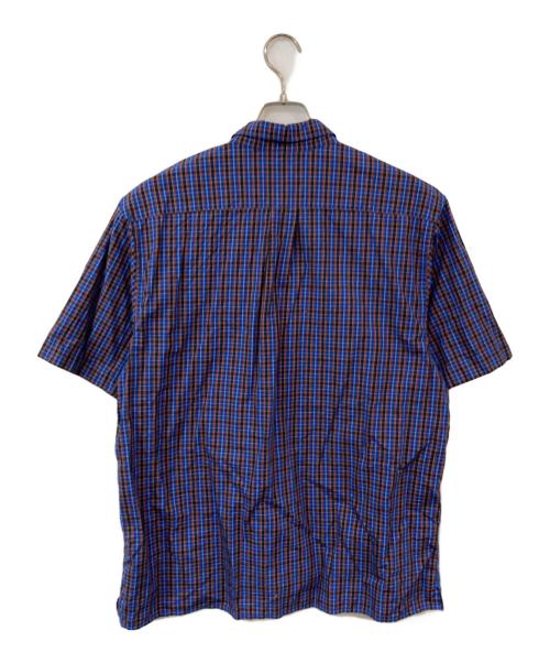 SUPREME（シュプリーム）SUPREME (シュプリーム) Mini plaid shirt/ミニ プレイド シャツ パープル×ブルー サイズ:SIZE Lの古着・服飾アイテム