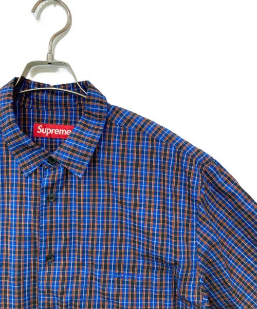 SUPREME（シュプリーム）SUPREME (シュプリーム) Mini plaid shirt/ミニ プレイド シャツ パープル×ブルー サイズ:SIZE Lの古着・服飾アイテム