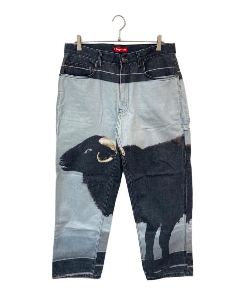 SUPREME（シュプリーム）SUPREME (シュプリーム) Damien Hirst Painter Jean/ダミアン ハースト ペインター ジーン スカイブルー×グレー サイズ:SIZE 34の古着・服飾アイテム