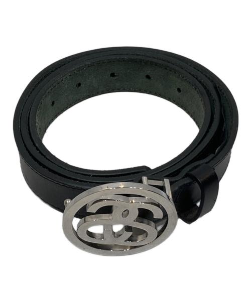 stussy（ステューシー）stussy (ステューシー) SS-LINK BUCKLE BELT/SSリンク バックル ベルト ブラック サイズ:SIZE Lの古着・服飾アイテム