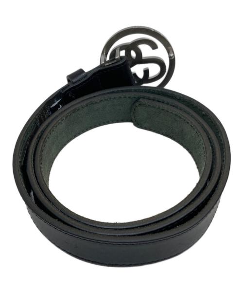 stussy（ステューシー）stussy (ステューシー) SS-LINK BUCKLE BELT/SSリンク バックル ベルト ブラック サイズ:SIZE Lの古着・服飾アイテム