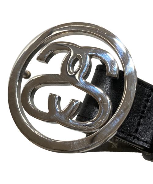 stussy（ステューシー）stussy (ステューシー) SS-LINK BUCKLE BELT/SSリンク バックル ベルト ブラック サイズ:SIZE Lの古着・服飾アイテム