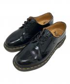 Dr.Martensドクターマーチン）の古着「エナメル３ホールシューズ」｜ブラック