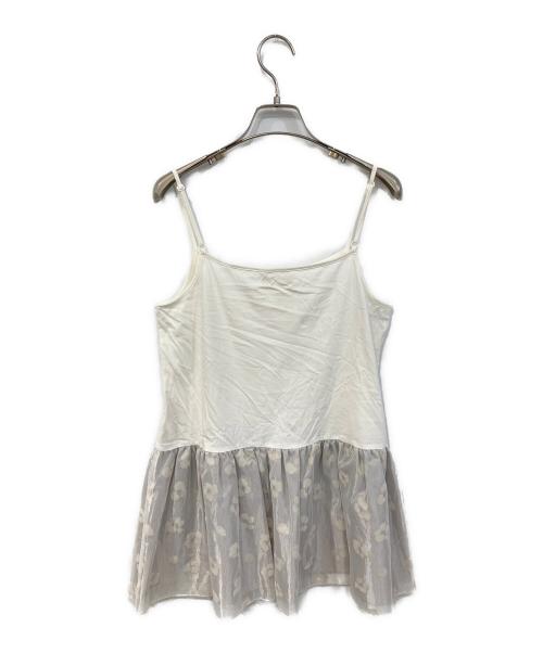 BEARDSLEY（ビアズリー）BEARDSLEY (ビアズリー) ニット付きノースリーブチュニック ベージュ サイズ:SIZE Freeの古着・服飾アイテム