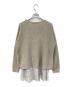 BEARDSLEY (ビアズリー) ニット付きノースリーブチュニック ベージュ サイズ:SIZE Free：6000円