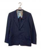 PAUL SMITHポールスミス）の古着「ストライプテーラードジャケット」｜ネイビー