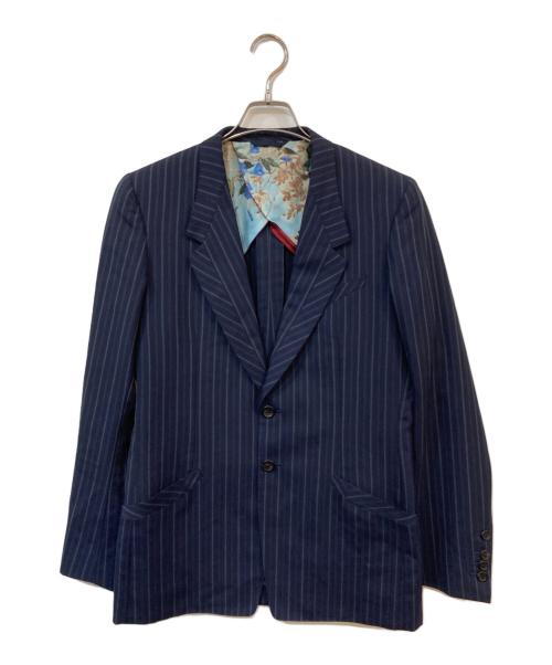 PAUL SMITH（ポールスミス）Paul Smith (ポールスミス) ストライプテーラードジャケット ネイビー サイズ:なしの古着・服飾アイテム