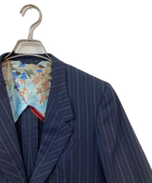 PAUL SMITH（ポールスミス）Paul Smith (ポールスミス) ストライプテーラードジャケット ネイビー サイズ:なしの古着・服飾アイテム