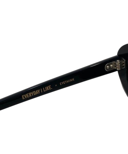 EVERYDAY I LIKE.（エヴリデイ アイ ライク）EVERYDAY I LIKE. (エヴリデイ アイ ライク) EYETHINK (アイシンク) サングラス ブラックの古着・服飾アイテム
