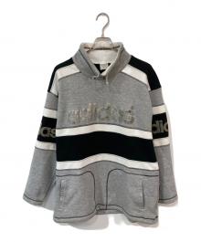 adidas（アディダス）の古着「ハイネックスウェット」｜グレー