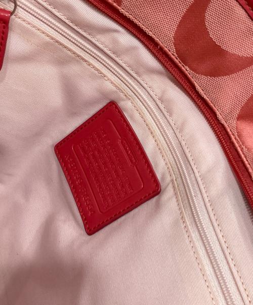 COACH（コーチ）COACH (コーチ) シグネチャー トートバッグ ピンクの古着・服飾アイテム