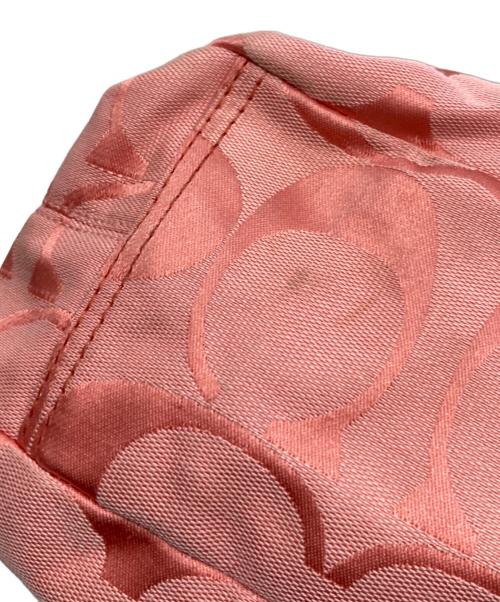 COACH（コーチ）COACH (コーチ) シグネチャー トートバッグ ピンクの古着・服飾アイテム