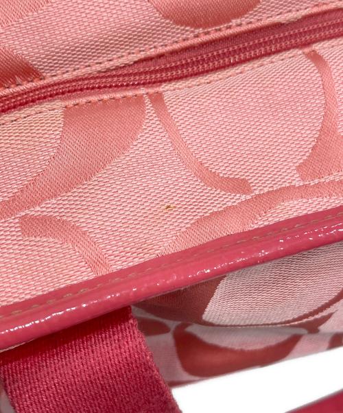 COACH（コーチ）COACH (コーチ) シグネチャー トートバッグ ピンクの古着・服飾アイテム