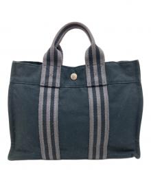 HERMES（エルメス）の古着「エールラインPM トートバッグ」｜ブラック