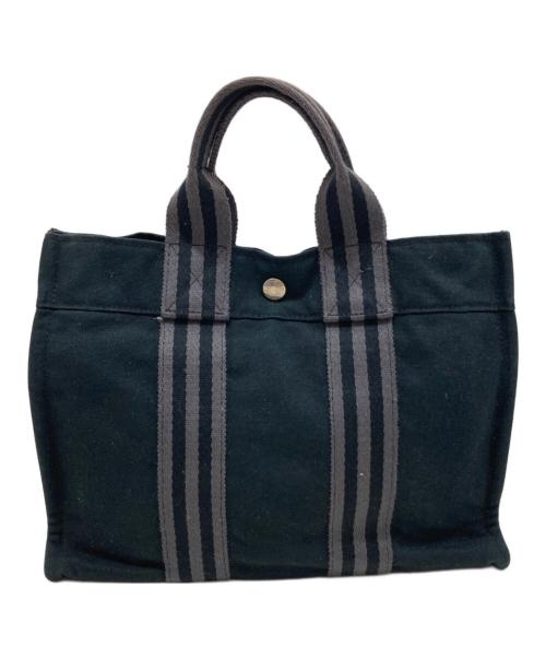 HERMES（エルメス）HERMES (エルメス) エールラインPM トートバッグ ブラックの古着・服飾アイテム