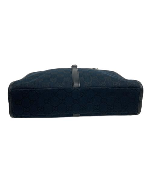 GUCCI（グッチ）GUCCI (グッチ) ジャッキーGGハンドバッグ ブラックの古着・服飾アイテム