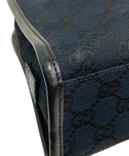 GUCCI（グッチ）GUCCI (グッチ) ジャッキーGGハンドバッグ ブラックの古着・服飾アイテム