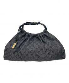 GUCCI（グッチ）の古着「GGデニムジャガード ハンドバッグ」｜グレー