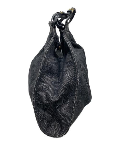 GUCCI（グッチ）GUCCI (グッチ) GGデニムジャガード ハンドバッグ グレーの古着・服飾アイテム