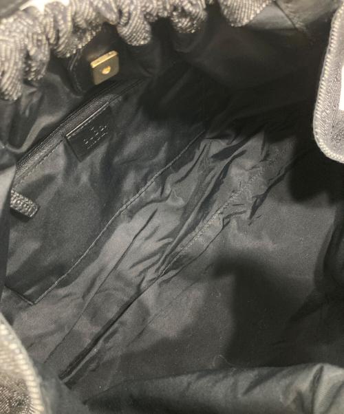 GUCCI（グッチ）GUCCI (グッチ) GGデニムジャガード ハンドバッグ グレーの古着・服飾アイテム