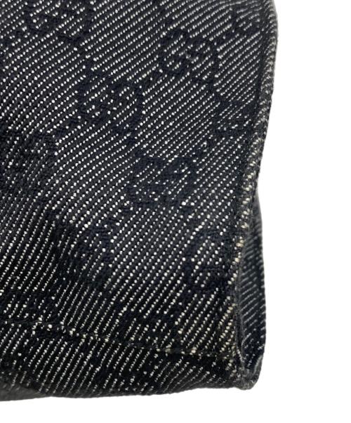 GUCCI（グッチ）GUCCI (グッチ) GGデニムジャガード ハンドバッグ グレーの古着・服飾アイテム