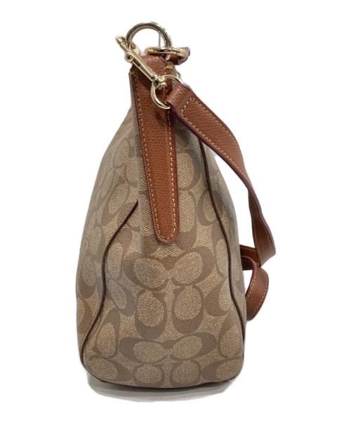 COACH（コーチ）COACH (コーチ) シグネチャー2WAYバッグ ブラウンの古着・服飾アイテム