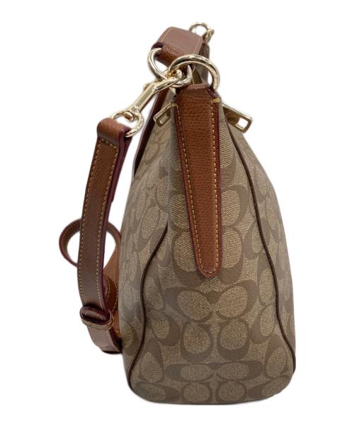 COACH（コーチ）COACH (コーチ) シグネチャー2WAYバッグ ブラウンの古着・服飾アイテム