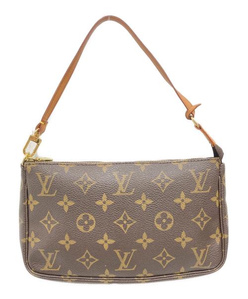LOUIS VUITTON（ルイ ヴィトン）LOUIS VUITTON (ルイ ヴィトン) ハンドポーチ　ポシェット・アクセソワール ブラウンの古着・服飾アイテム