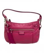 COACHコーチ）の古着「レザークロスボディー2wayショルダーバッグ」｜ピンク