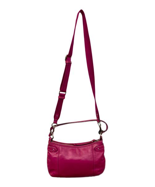 COACH（コーチ）COACH (コーチ) レザークロスボディー2wayショルダーバッグ ピンクの古着・服飾アイテム