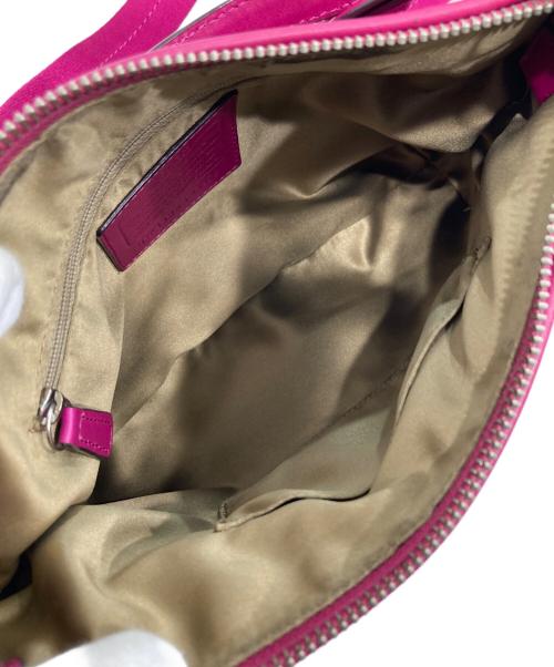 COACH（コーチ）COACH (コーチ) レザークロスボディー2wayショルダーバッグ ピンクの古着・服飾アイテム