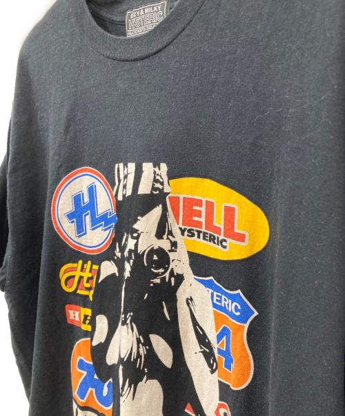 hysterics（ヒステリックス）hysterics (ヒステリックス) CAR LOGO CAMERA GIRL T-SHIRT ブラック サイズ:Lの古着・服飾アイテム