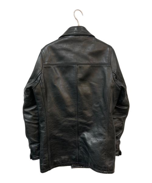 SCHOTT BROS.（ショット）SCHOTT BROS. (ショット)  レザーカーコート ブラック サイズ:36の古着・服飾アイテム