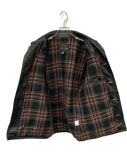 SCHOTT BROS.（ショット）SCHOTT BROS. (ショット)  レザーカーコート ブラック サイズ:36の古着・服飾アイテム