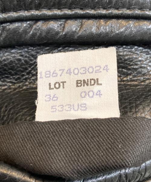 SCHOTT BROS.（ショット）SCHOTT BROS. (ショット)  レザーカーコート ブラック サイズ:36の古着・服飾アイテム