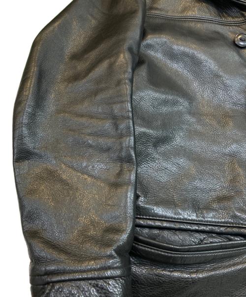 SCHOTT BROS.（ショット）SCHOTT BROS. (ショット)  レザーカーコート ブラック サイズ:36の古着・服飾アイテム