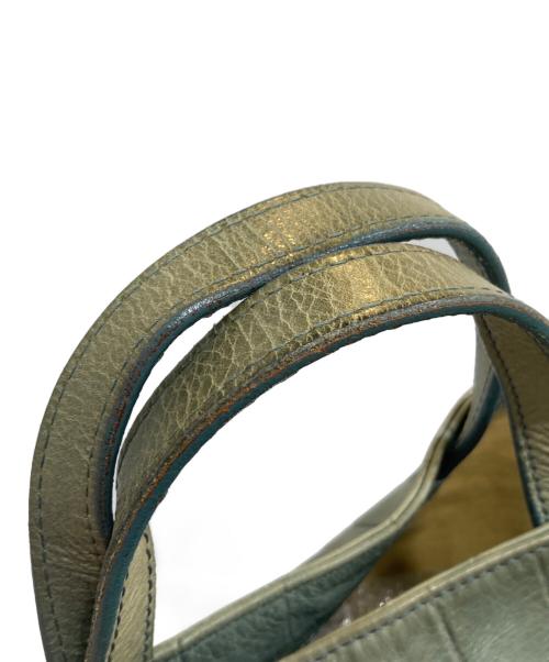 Daniel&Bob（ダニエル＆ボブ）Daniel&Bob (ダニエル＆ボブ) 型押しトートバッグ グリーンの古着・服飾アイテム