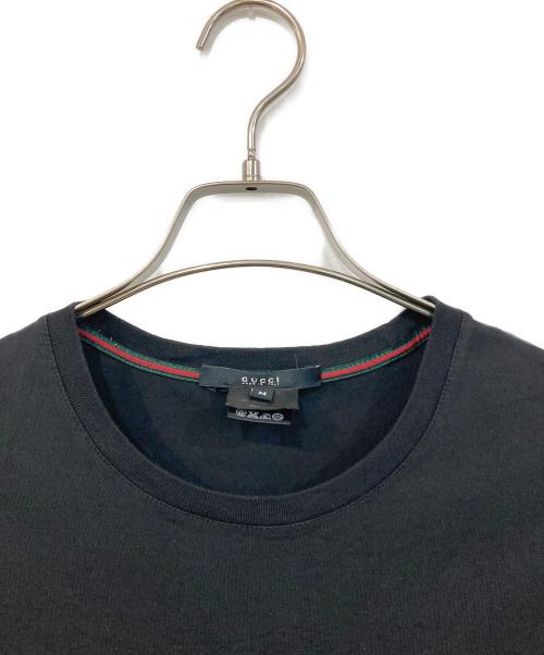 GUCCI（グッチ）GUCCI (グッチ) クルーネックTシャツ ブラック サイズ:SIZE Mの古着・服飾アイテム