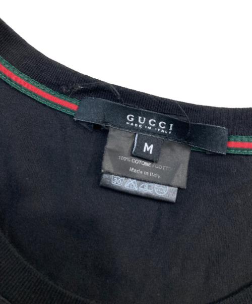 GUCCI（グッチ）GUCCI (グッチ) クルーネックTシャツ ブラック サイズ:SIZE Mの古着・服飾アイテム