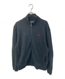 POLO RALPH LAUREN（ポロ・ラルフローレン）の古着「ジップアップスウェット」｜ブラック