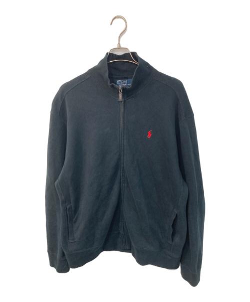 POLO RALPH LAUREN（ポロ・ラルフローレン）POLO RALPH LAUREN (ポロ・ラルフローレン) ジップアップスウェット ブラック サイズ:XLの古着・服飾アイテム
